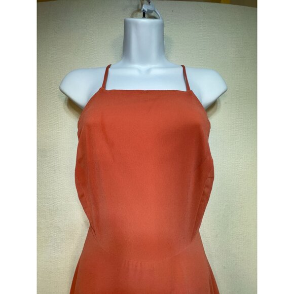 Lulus Women's Maxi Dress Sleeveless Party Size Small Coral Spaghetti Straps - Picture 3 of 8